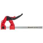 Струбцина реечная быстрозажимная,пл. корпус,рыч. храп. мех.,200х90х290 мм,штанга 5х20мм Matrix 20736